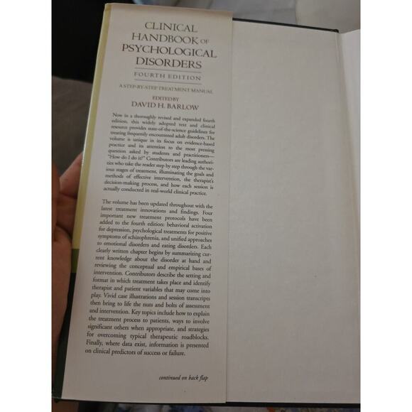 Clinical Handbook of Psychological Disorders: A Step-By-Step Treatment Manual - Picture 9 of 16